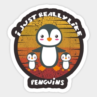 penguin vintage Sticker